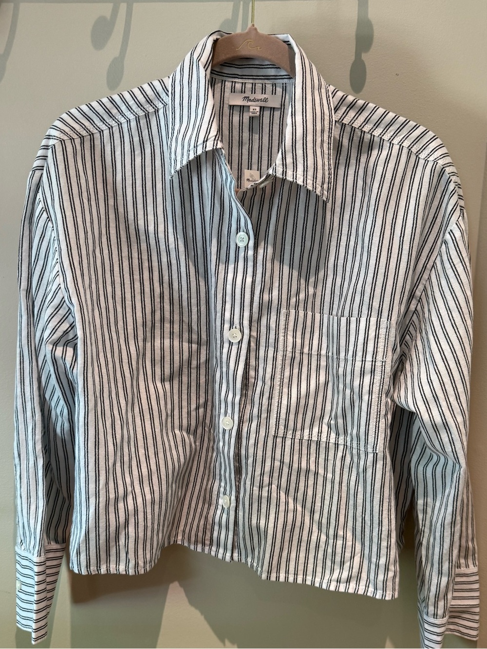 NWT Madewell Straight Hem Linen Button-Up Shirt